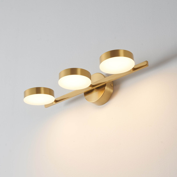 Aplique de pared de latón orientable 350 grados - Syloria