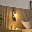 Aplique negro doble iluminación práctico - Matalia