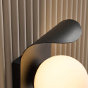Aplique de pared negro con interruptores independientes - Matalia