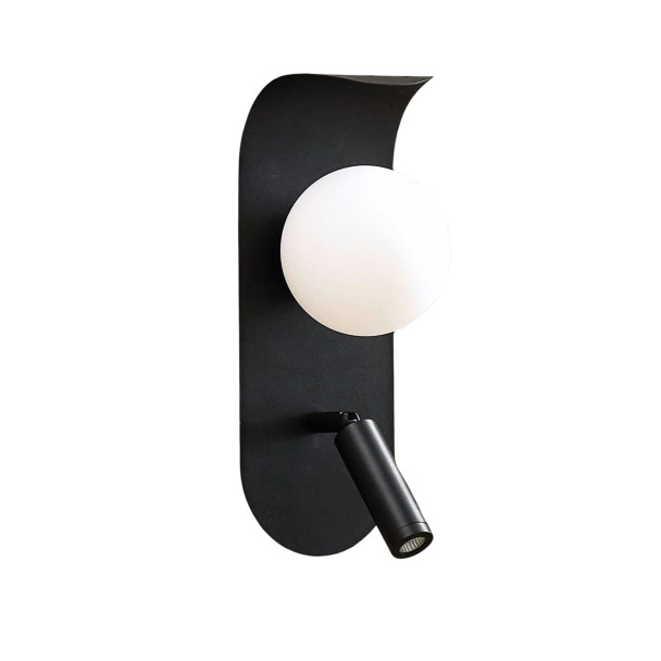 Aplique negro de diseño para espacios de recepción - Matalia