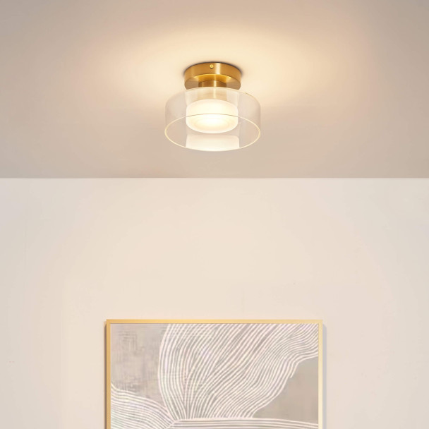 Luminaria de latón elegante estilo contemporáneo - Valdo