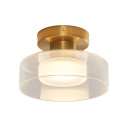 Luminaria de latón con vidrio para interior luminoso - Valdo