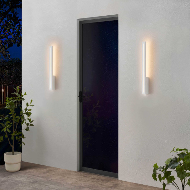 Aplique mural blanco rectangular - Noméris