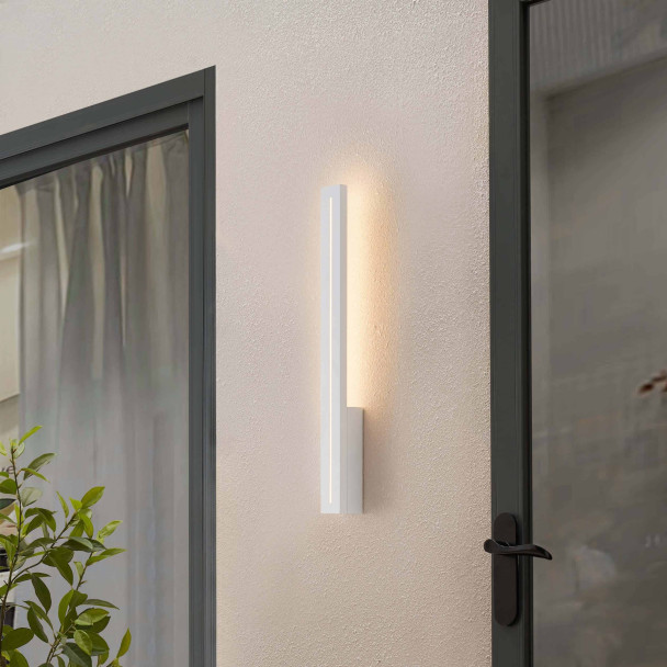 Luminaria LED blanca iluminación indirecta elegante - Noméris