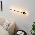 Aplique de pared negra LED minimalista - Nikolai