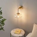 Aplique de pared elegancia dorada - Milenzo