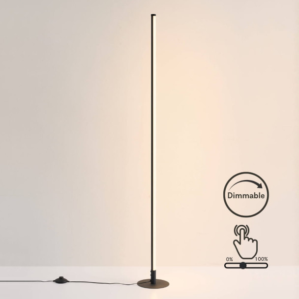 Lámpara de pie negra elegante para interior tendencia - Sloane