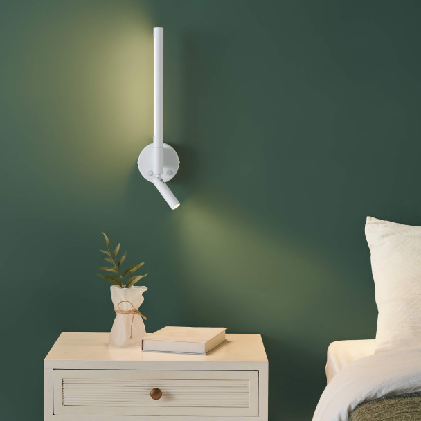 Iluminación direccional perfecta junto a la cama - Noxea