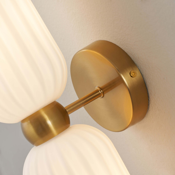 Aplique opal blanco ambiente homogéneo - Leonora