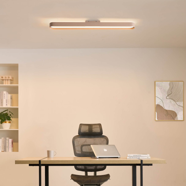 Iluminación lineal beige LED regulable 115 cm -...