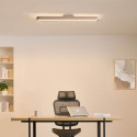 Iluminación lineal beige LED regulable 115 cm - Oswin