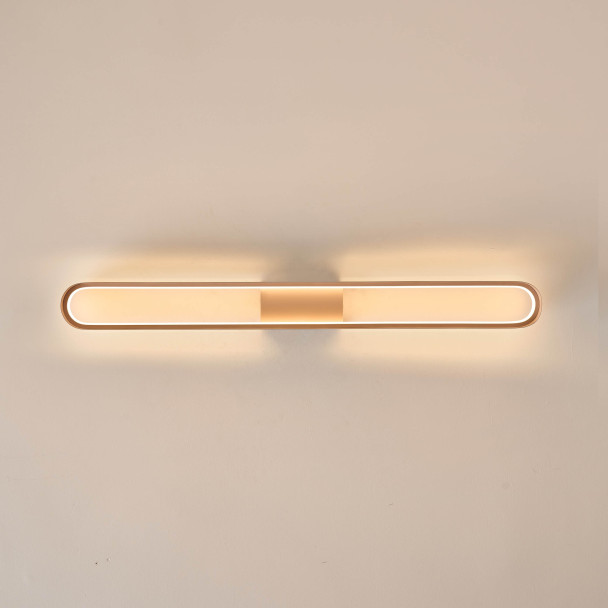 Iluminación lineal beige LED regulable 115 cm -...