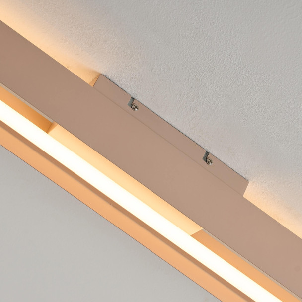 Iluminación lineal beige LED regulable 115 cm -...