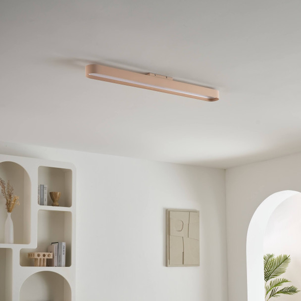 Iluminación lineal beige LED regulable 115 cm -...