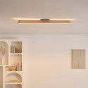 Iluminación lineal beige LED regulable 115 cm - Oswin