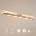 Iluminación lineal beige LED regulable 115 cm - Oswin