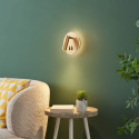 Luz de lectura moderna doble LED con interruptor dorado - Bilbao