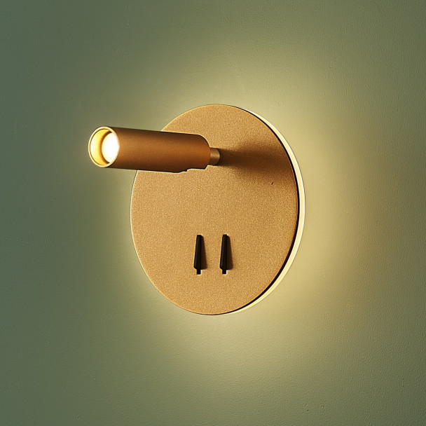 Luz de lectura moderna doble LED con...