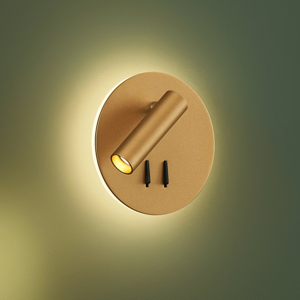 Luz de lectura moderna doble LED con...