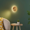 Luz de lectura moderna doble LED con interruptor dorado - Bilbao