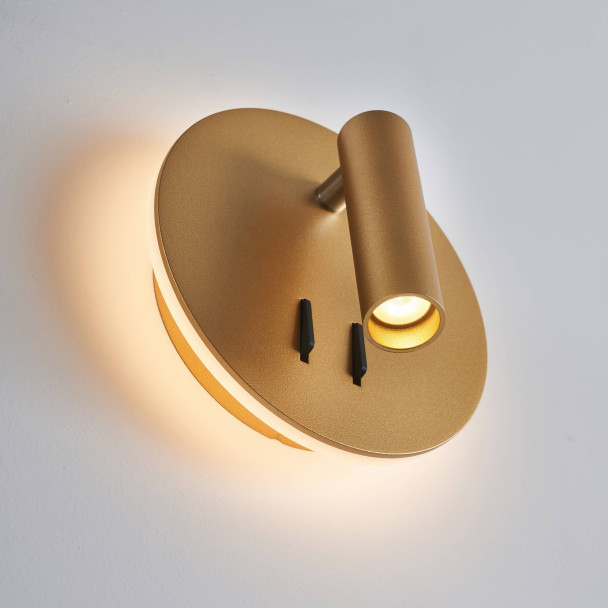 Luz de lectura moderna doble LED con...