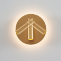 Luz de lectura moderna doble LED con interruptor dorado - Bilbao