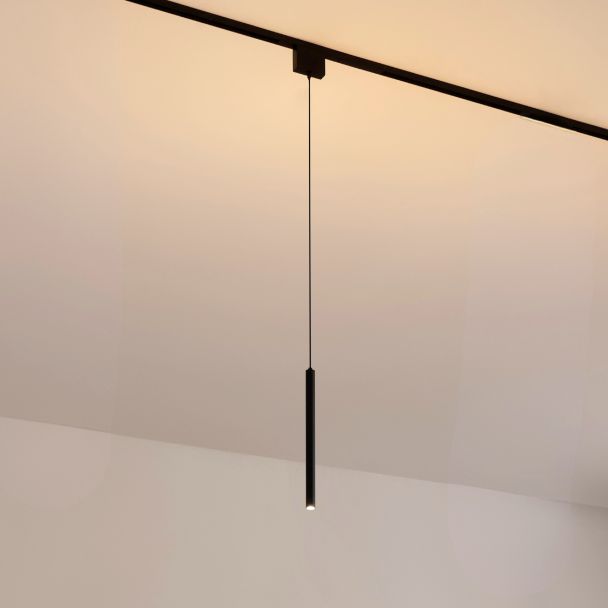 Luminaria suspendida rail negro - Lyne