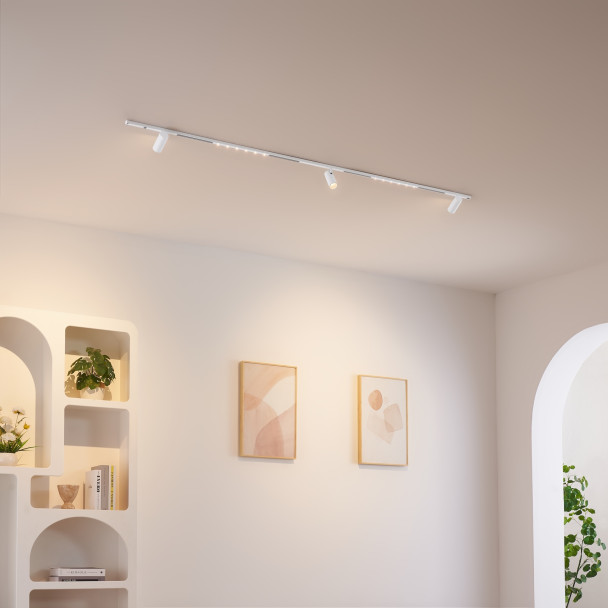 Foco sobre rail blanco led - Lyne