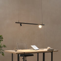 Rail suspendido negro led diseño - Lyne