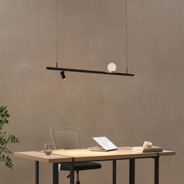 Colgante led negro minimalista - Lyne