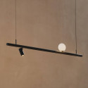 Colgante negro globo opal - Lyne