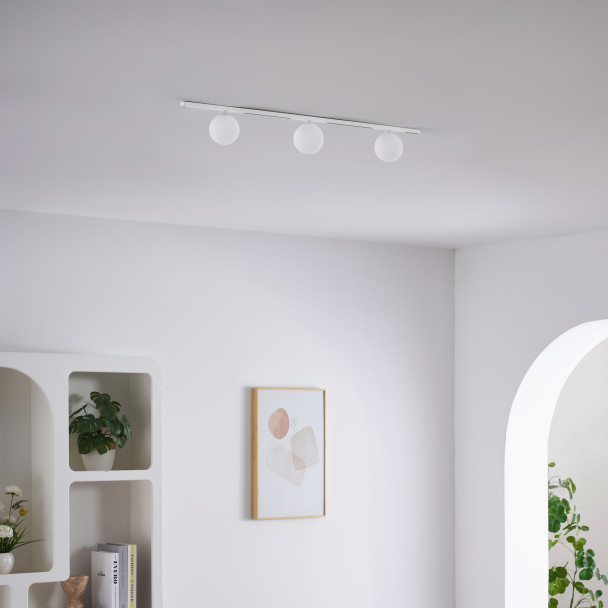 Foco cristal sobre rail blanco - Lyne