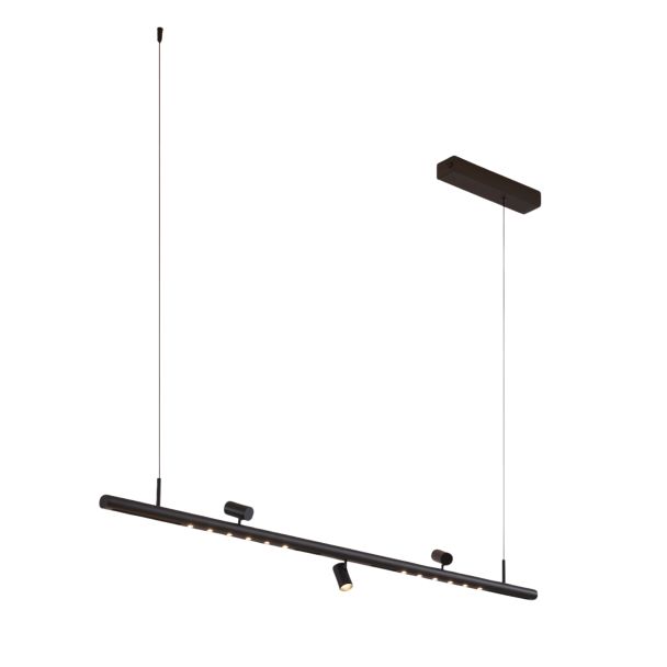 Colgante led negro contemporáneo - Lyne