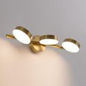 Aplique triple de latón con LED integrado y 3 focos orientables - Syloria