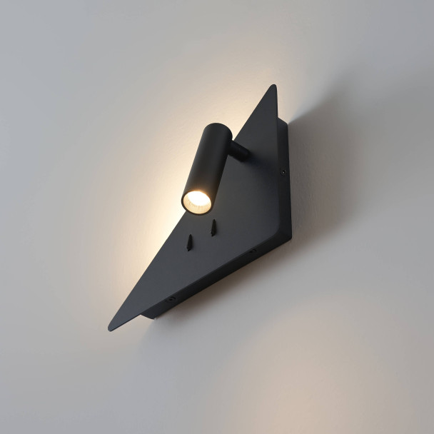 Lote de dos luces de pared negras | Elaris