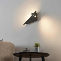 Lote doble luz de pared negra | Elaris