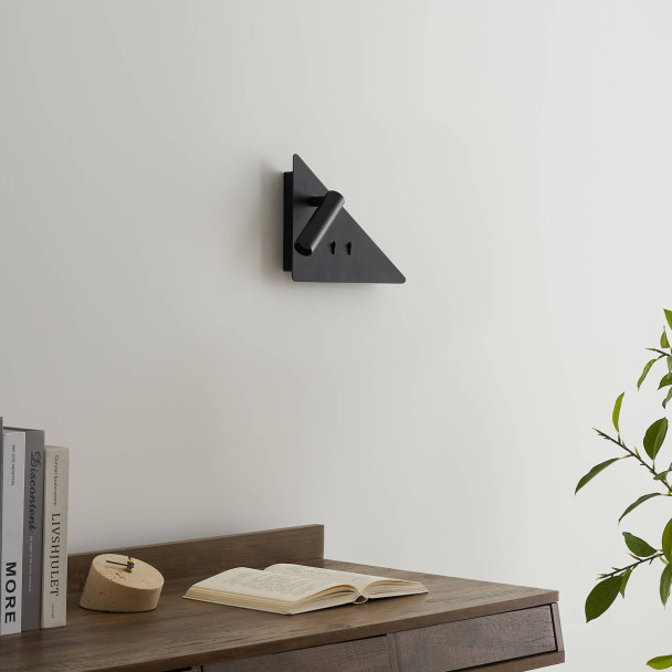 Apliques de pared diseño negro lote doble | Elaris
