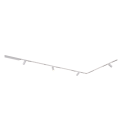 Sistema de carril magnético blanco 3 m 4 focos y 3 perfiles LED 46W - Lyne