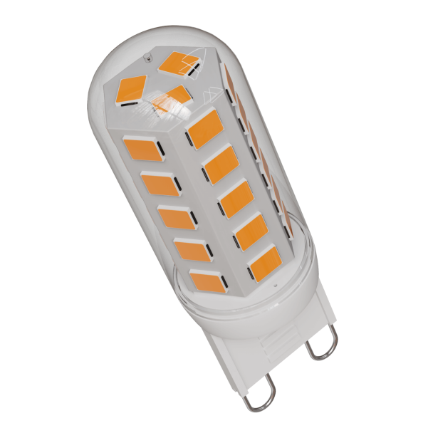 Bombilla LED G9 de 3W regulable - blanco cálido