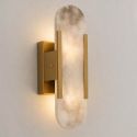 Aplique chic metal dorado y alabastro blanco - Enola