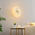 Aplique dorado con iluminación LED y disco transparente - Alma