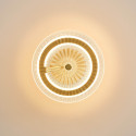 Aplique dorado con iluminación LED y disco transparente - Alma