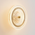 Aplique dorado con iluminación LED y disco transparente - Alma