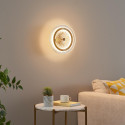 Aplique dorado con iluminación LED y disco transparente - Alma