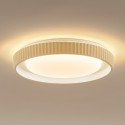 Plafón redondo beige estriado regulable LED de 50 cm - Facciotto