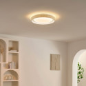 Plafón redondo beige estriado regulable LED de 50 cm - Facciotto
