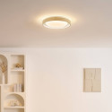 Plafón redondo beige estriado regulable LED de 50 cm - Facciotto