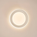 Plafón redondo beige estriado regulable LED de 50 cm - Facciotto