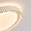 Plafón redondo beige estriado regulable LED de 50 cm - Facciotto