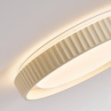 Plafón redondo beige estriado regulable LED de 50 cm - Facciotto